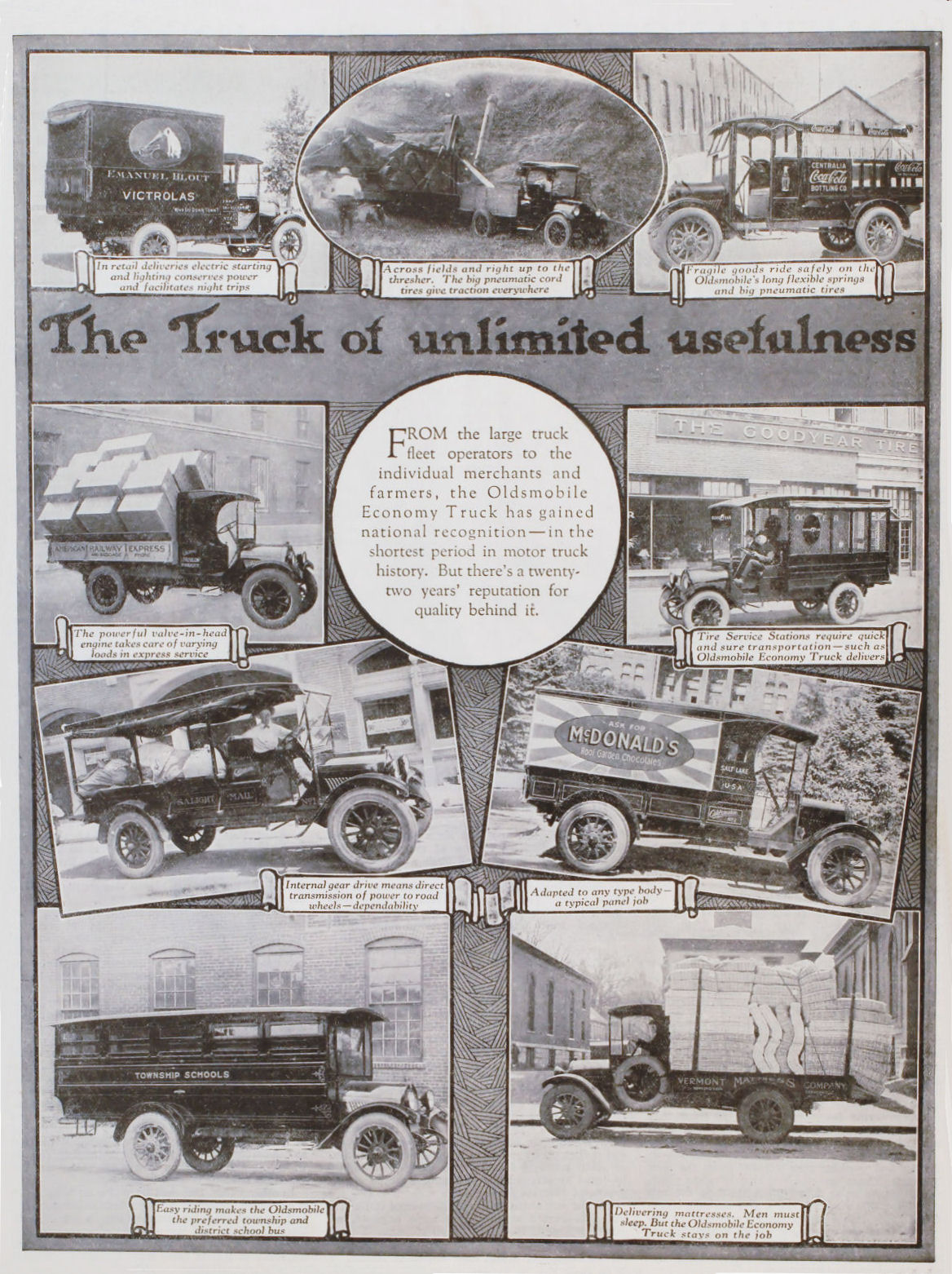 1919 GMC General Motors Trucks - A Truck Of Unlimited Usefulness
